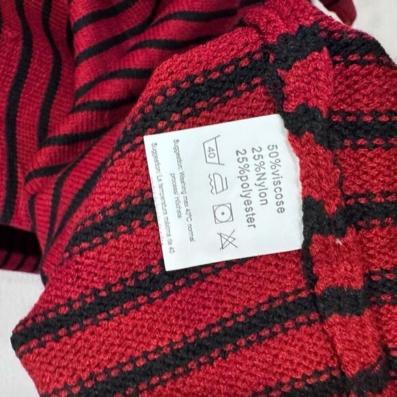 Coofandy red stripe sweater size XL - Picture 7 of 7